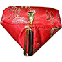 Sweet Heart Brocade Pouch Red