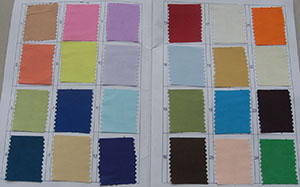 Tableau des couleurs en tissu satiné 1