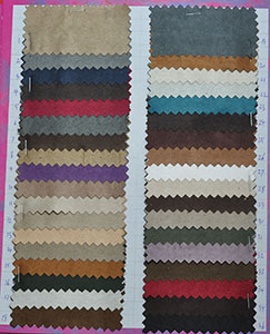 Opções de cores de tecido
