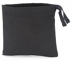 綿巾着付きハンドバッグ用綿防塵バッグ、黒