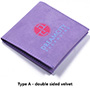 Samt Schmuck Umschlagbeutel mit magnetischem Knopfverschluss und individuellem mehrfarbigem Logo