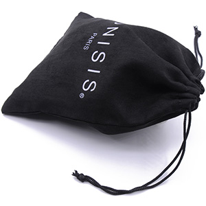 Bolsa de microfibra con cordón para gafas de sol con logotipo personalizado