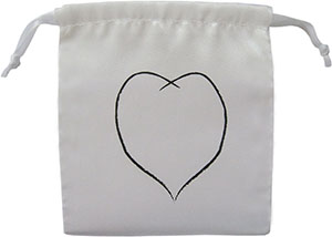 Dustproof Satin Shoe Bag Wig Packaging Bag with Printed Logo