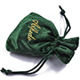 Bolsa de joias de veludo de seda supermacia com logotipo personalizado
