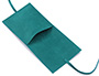 Pochette à bijoux en velours sac enveloppe avec ruban et logo imprimé personnalisé