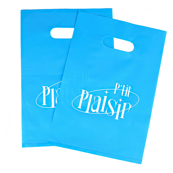 PE Punched Hole Die-cut Carrier Bag in Stock Wholesale