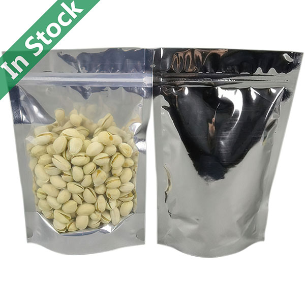 Aluminum Foil Stand up Ziplock Bag with One Side Clear
