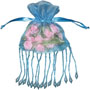 Two Tone Organza Gift Bags with Beads