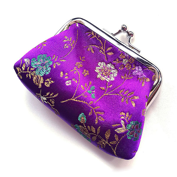 Wholesale Brocade Silk Clutch Bag Coin Pouch Essentials Bag