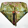 Sweet Heart Brocade Pouch Golden