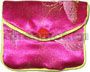 Brocade Jewellery Purse Purple 2