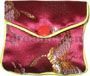 Brocade Jewellery Purse Burgundy