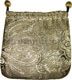 Brocade Jewelry Pouch with Round Bottom Olive