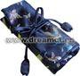 Brocade Jewelry Roll Navy