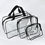 Clear Plastic Travel Toiletry Bags with Custom Logo