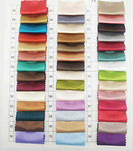 Tabela de cores de seda artificial 2