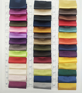 Tabela de cores de seda artificial 3