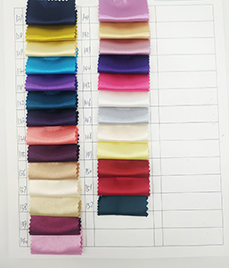 Tabela de cores de seda artificial 4