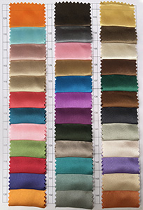 Tabela de cores de tecido acetinado 4