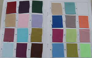 Gráfico de cores de tecido de cetim 3