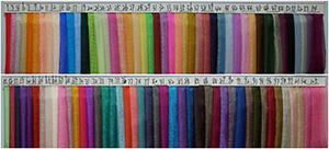 Sheer Organza Color Chart