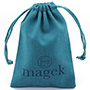 Colored Linen Drawstring Bag with Custom Logo