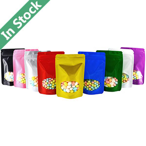 Wholesale Colorful Stand up Ziplock Bag with Window