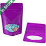 Wholesale Colorful Stand up Ziplock Bag with Window, Purple