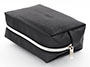 Wholesale Compact Leather Travel Toiletry Bag Small Essentials Bag with Zipper