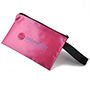 Compact Satin Cosmetic Pouch Small Essentials Bag with Zipper