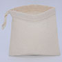 Sacos à prova de poeira personalizados grandes sacos para roupas de algodão com cordão de algodão, natural