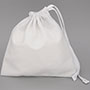 Sacos à prova de poeira personalizados grandes sacos para sapatos de algodão com cordão de algodão, branco