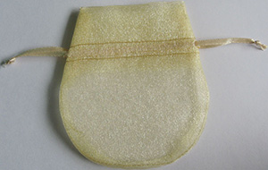 Personalisierte Größe Organza Taschen aus Kristall mit rundem Boden