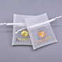 Custom Jewelry Pouch High-density Organza Bag with Hot-stamped Logo