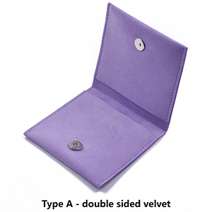 Sacs enveloppe cadeaux en velours avec bouton magnétique et logo multicolore personnalisé