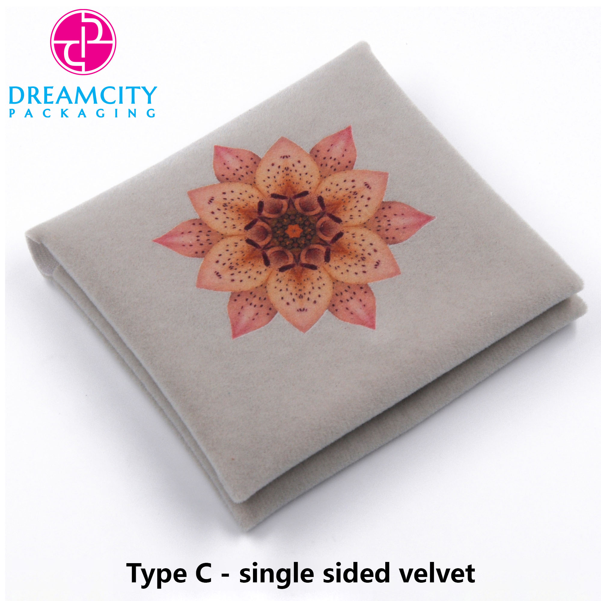 Magnetic Snap Closure Velvet Envelope Bags with Custom Multicolored Logo