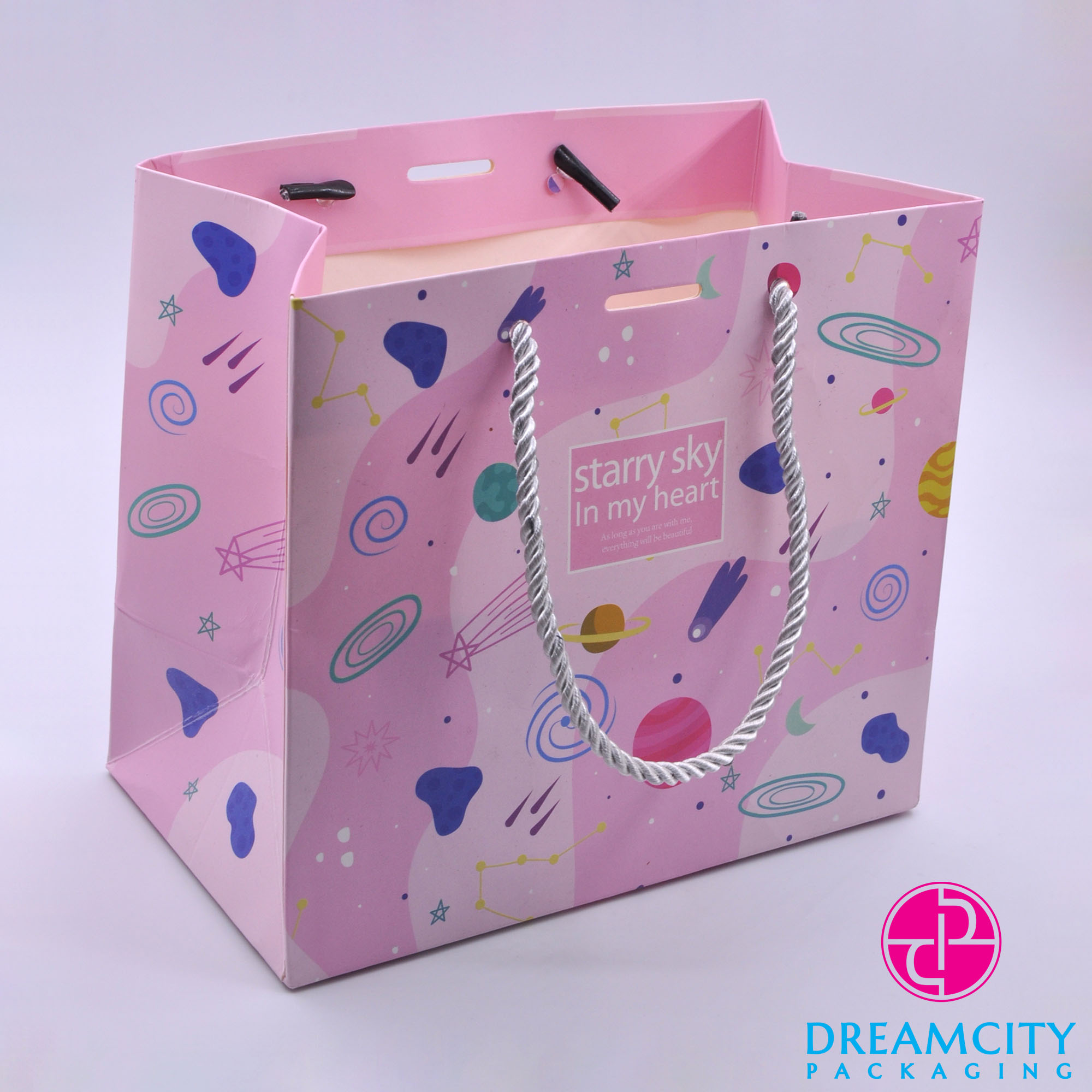 Custom Paper Bags Wholesale Small Gift Bags with Logo | Dreamcity Packaging