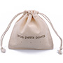 Custom Printed Natural Cotton Muslin Drawstring Bag