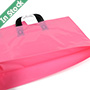 Wholesale soft loop handle bags with bottom gusset.