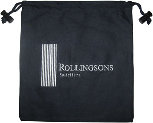 Bolsa de algodón con cordón bolsa antipolvo bordada personalizada con cierre de palanca para cordón