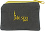 Cotton Zipper Pouches Cosmetic Bags with Embroidered Logo