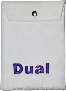 Custom Embroidered Velvet Snap Pouches