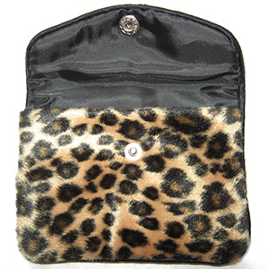 Faux Fur Snap Pouch for Jewellery