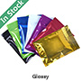 Flat Colorful Aluminum Foil Ziplock Bags, Glossy Bag.