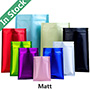 Flat Colorful Aluminum Foil Ziplock Bags, Matt Bag.