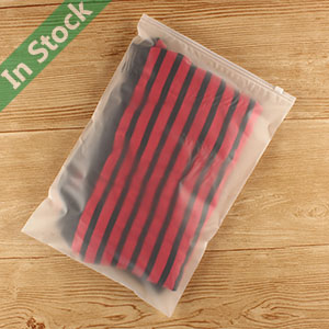 Wholesale Reclosable Slider Zipper Bags for Clothes, Frosted