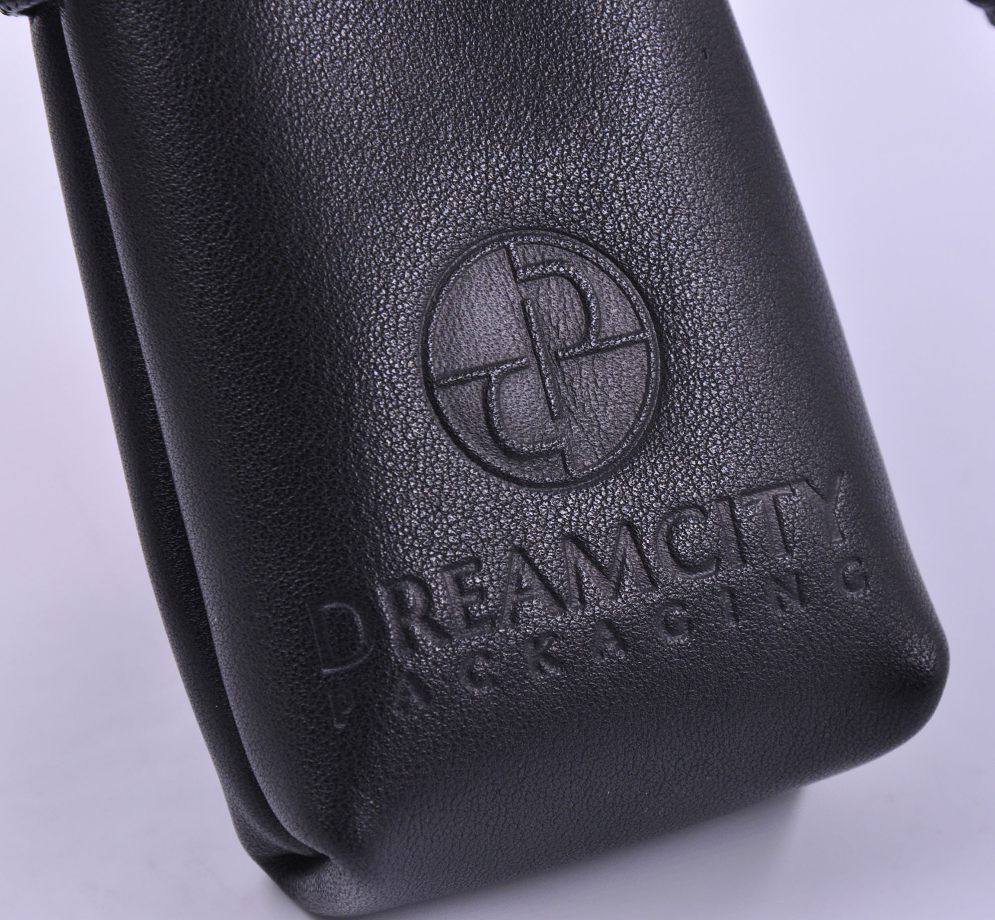 Genuine Leather Drawstring Pouch for Perfume Bottles