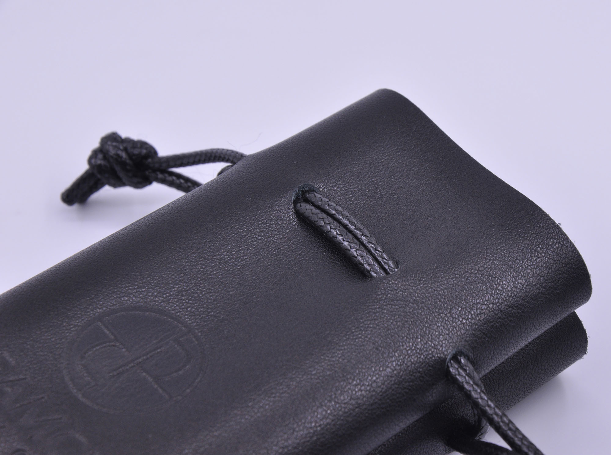 Genuine Leather Drawstring Pouch for Perfume Bottles
