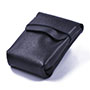 Genuine Leather Pouch with Band for Perfume Bottles and Earbuds
