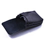Genuine Leather Pouch with Band for Perfume Bottles and Earbuds